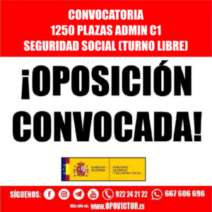 TEMARIO - ADMIN C1 SEGURIDAD SOCIAL 2025 (1250 PLAZAS)